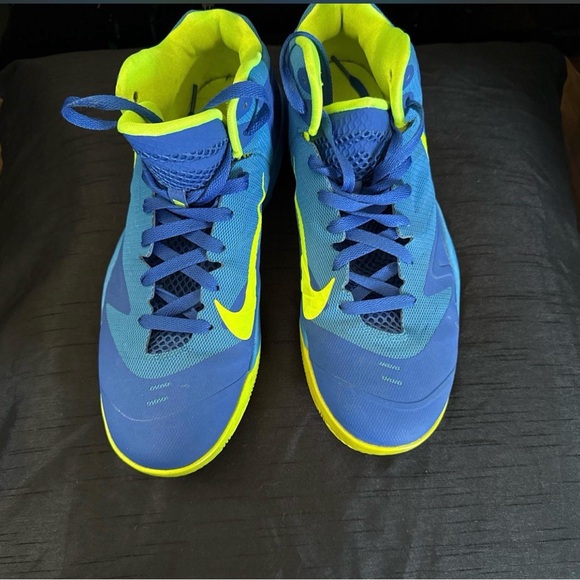 Nike  Vibrant Blue and Neon Yellow Sneakers - Picture 2 of 4
